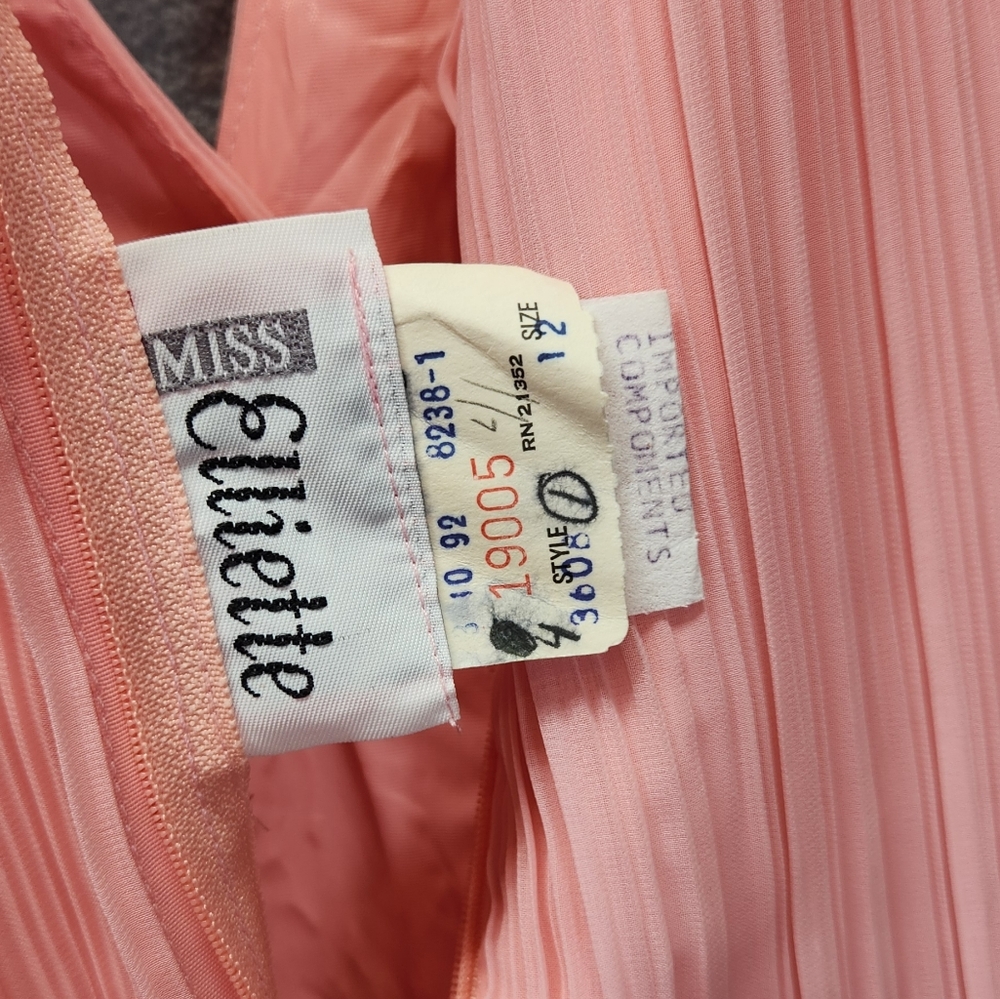 Miss Elliette Ruched Chiffon Beaded Gown Womens 12 Fairy Cottagecore Vintage - Picture 3 of 8